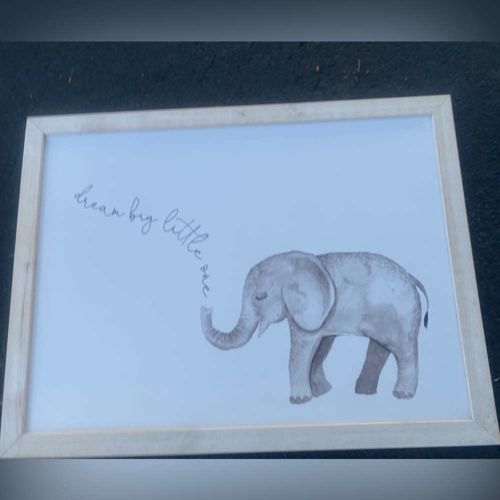 Dream Big Little One, elephant wall decor